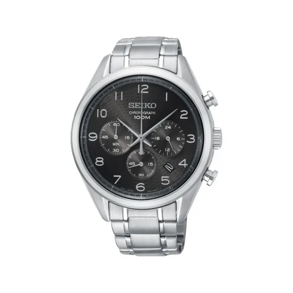 精工/Seiko discovermore系列 42.2MM 不锈钢 石英机芯 男表 SSB295