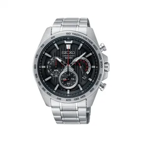 精工/Seiko discovermore系列 44.0MM 不锈钢 石英机芯 男表 SSB299
