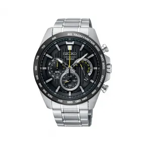 精工/Seiko discovermore系列 44.0MM 不锈钢表壳，涂有非常坚硬的漆面。 石英机芯 男表 SSB303