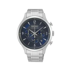 精工/Seiko discovermore系列 43.3MM 不锈钢 石英机芯 男表 SSB339