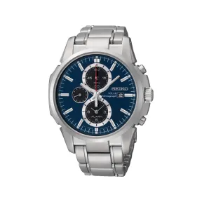 精工/Seiko discovermore系列 42.0MM 不锈钢 太阳能 男表 SSC085