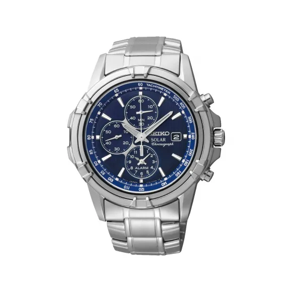 精工/Seiko discovermore系列 42.5MM 不锈钢 太阳能 男表 SSC141
