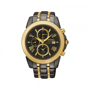 精工/Seiko discovermore系列 41.5MM 不锈钢（硬涂层） 太阳能 男表 SSC218