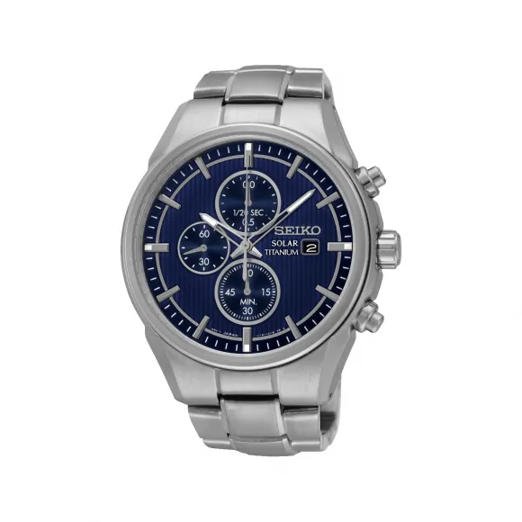 精工/Seiko discovermore系列 42.6MM 钛 太阳能 男表 SSC365