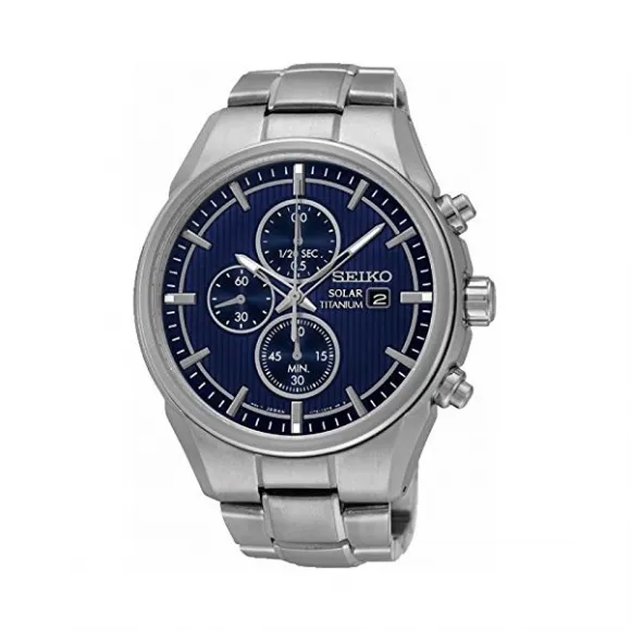 精工/Seiko Men'S系列 钛金属 Solar 男表 SSC365P1
