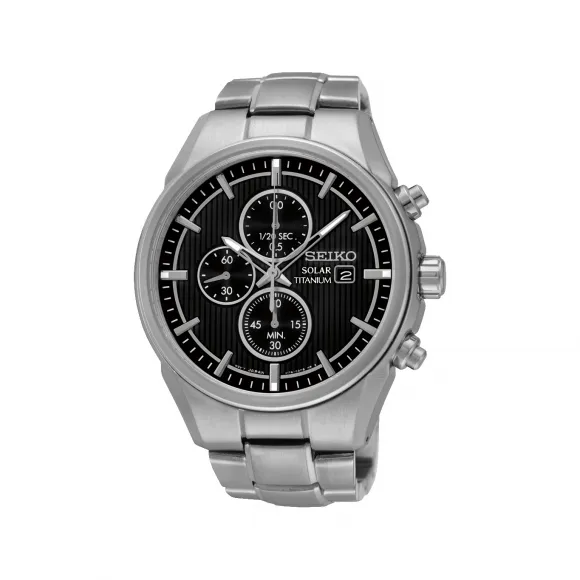 精工/Seiko discovermore系列 42.6MM 钛 太阳能 男表 SSC367