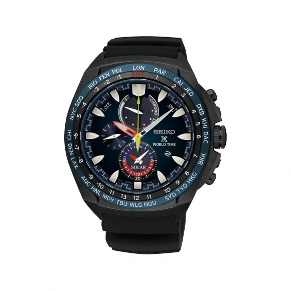 精工/Seiko prospex系列 44.6MM 不锈钢（硬涂层） 太阳能 男表 SSC551