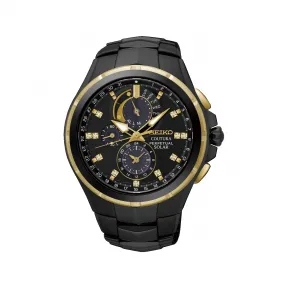 精工/Seiko coutura系列 44.0MM 不锈钢（硬涂层） 太阳能 男表 SSC573