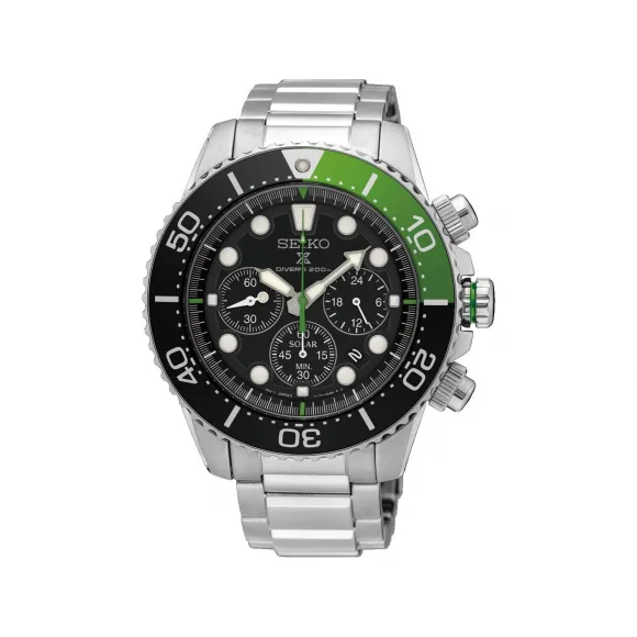 精工/Seiko prospex系列 43.5MM 不锈钢 太阳能 男表 SSC615