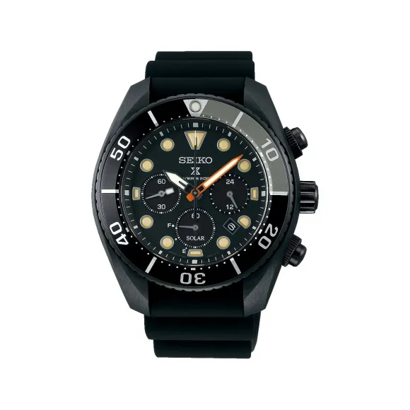 精工/Seiko prospex系列 44.5MM 不锈钢（硬涂层） 太阳能 男表 SSC761