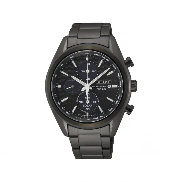 精工/Seiko other系列 41.4MM 不锈钢（硬涂层） 太阳能 男表 SSC773
