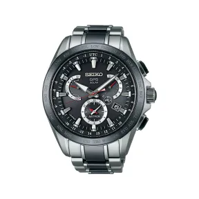精工/Seiko astron系列 45.0MM 钛金属（超硬涂层），带陶瓷表圈 太阳能 男表 SSE041