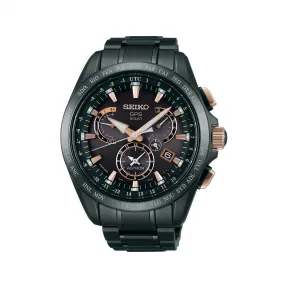精工/Seiko astron系列 45.0MM 钛金属（硬质涂层），带陶瓷表圈 太阳能 男表 SSE075