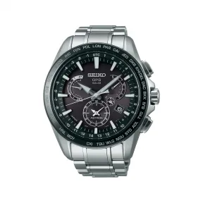 精工/Seiko astron系列 45.0MM 不锈钢（超硬涂层），带陶瓷表圈 太阳能 男表 SSE077