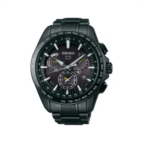 精工/Seiko astron系列 45.0MM 不锈钢（硬涂层），带陶瓷表圈 太阳能 男表 SSE079
