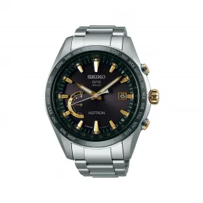 精工/Seiko astron系列 44.8MM 钛金属（超硬涂层），带陶瓷表圈 太阳能 男表 SSE087