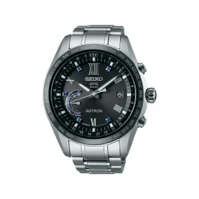 精工/Seiko astron系列 44.8MM 钛金属（超硬涂层），带陶瓷表圈 太阳能 男表 SSE117