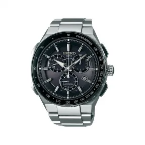 精工/Seiko astron系列 46.1MM 钛金属（超硬涂层），带陶瓷表圈 太阳能 男表 SSE129
