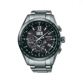 精工/Seiko astron系列 44.8MM 钛金属（超硬涂层），带陶瓷表圈 太阳能 男表 SSE137