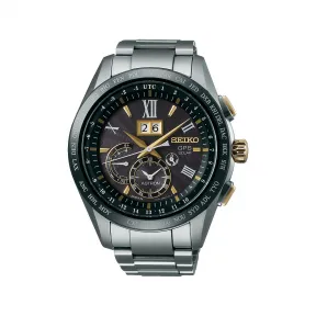 精工/Seiko astron系列 44.8MM 钛金属（超硬涂层），带陶瓷表圈 太阳能 男表 SSE139