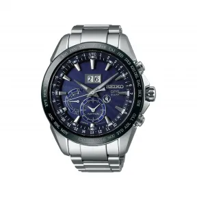 精工/Seiko astron系列 45.5MM 不锈钢（超硬涂层），带陶瓷表圈 太阳能 男表 SSE147