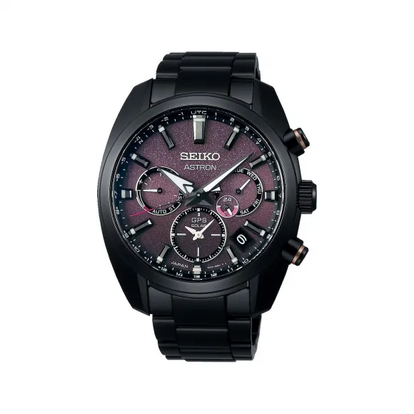 精工/Seiko 42.7 MM 不锈钢（超硬涂层） 太阳能全球定位系统 男表 SSH083