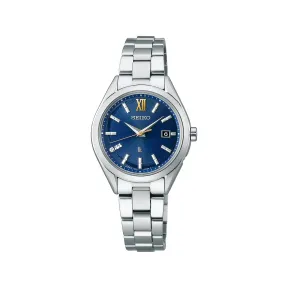 精工/Seiko Lukia系列 28.0MM 纯钛 太阳无线电波校正 女士 SSQW075