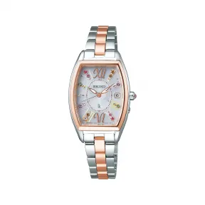 精工/Seiko lukia系列 23.9MM 不锈钢(部分硬质涂层处理) 太阳能 女表 SSVW130