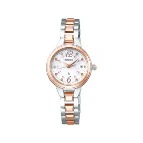 精工/Seiko lukia系列 25.5MM 不锈钢(部分硬质涂层处理) 太阳能 女表 SSVW154