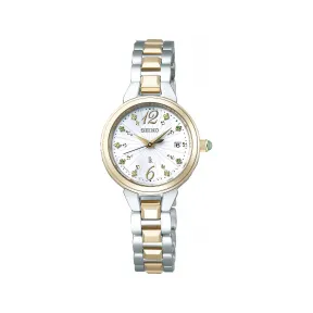 精工/Seiko lukia系列 25.5MM 不锈钢(部分硬质涂层处理) 太阳能 女表 SSVW156