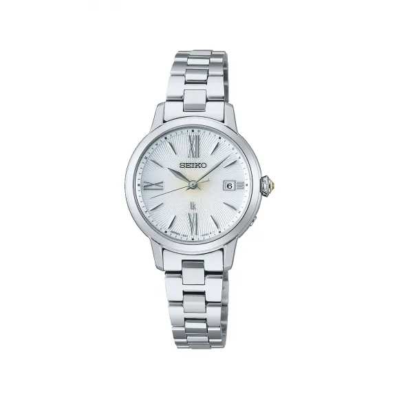 精工/Seiko lukia系列 不锈钢 27.5MM 太阳能机芯 女表 SSVW205