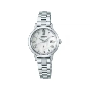 精工/Seiko lukia系列 不锈钢 27.5MM 太阳能机芯 女表 SSVW207