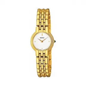 精工/Seiko Usa系列 黄金色调和不锈钢 石英机芯 Seiko Usa SUJB32