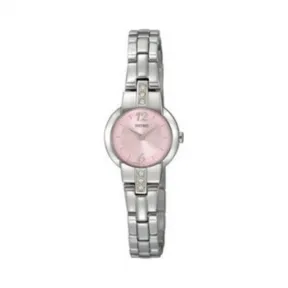 精工/Seiko Usa系列 精钢镶嵌施华洛世奇水晶 石英机芯 女表 SUJG37