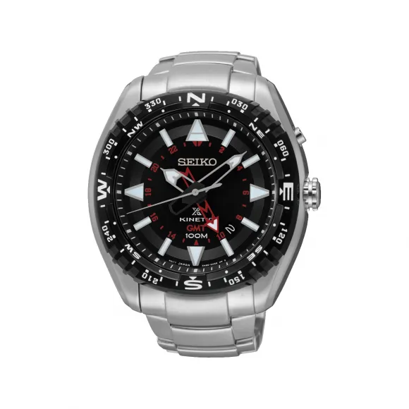 精工/Seiko prospex系列 45.6MM 不锈钢 人动电能 男表 SUN049