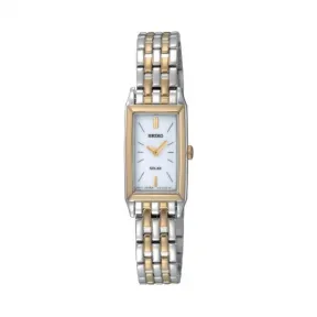 精工/Seiko Women系列 银和金 石英机芯 女表 SUP028P1