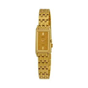 精工/Seiko Solar系列 精钢镀金 石英机芯 女表 SUP030