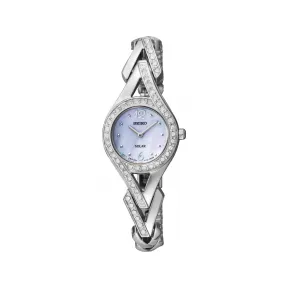 精工/Seiko discovermore系列 22.4MM 不锈钢 太阳能 女表 SUP173