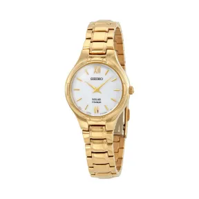 精工/Seiko Solar系列 金色钛 石英机芯 女表 SUP282