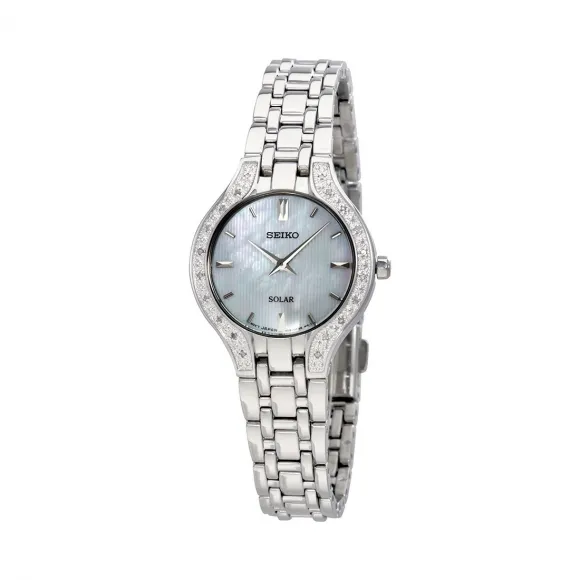 精工/Seiko Core系列 精钢 - 钻石镶嵌 石英机芯 女表 SUP333