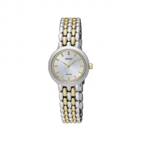 精工/Seiko discovermore系列 23.1MM 不锈钢 太阳能 女表 SUP349