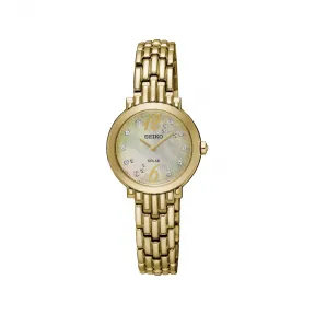 精工/Seiko discovermore系列 23.7MM 不锈钢 太阳能 女表 SUP356
