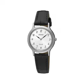 精工/Seiko discovermore系列 26.1MM 不锈钢 太阳能 女表 SUP369