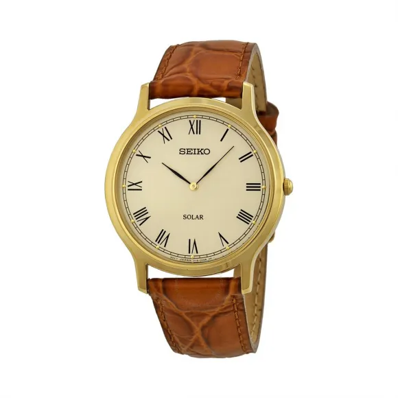 精工/Seiko Core系列 金色精钢 石英机芯 男表 SUP876