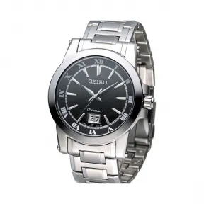 精工/Seiko Premier系列 不锈钢 石英机芯 男表 SUR015J1