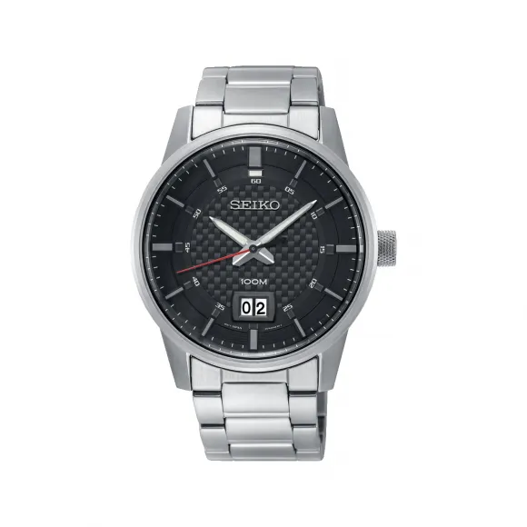 精工/Seiko discovermore系列 40.8MM 不锈钢 石英机芯 男表 SUR269