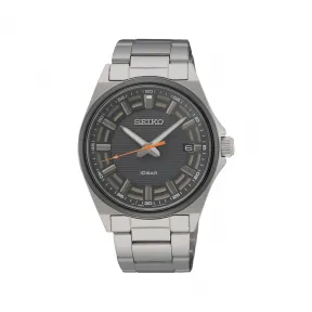 精工/Seiko discovermore系列 40.0MM 不锈钢（防刮涂层） 石英机芯 男表 SUR507