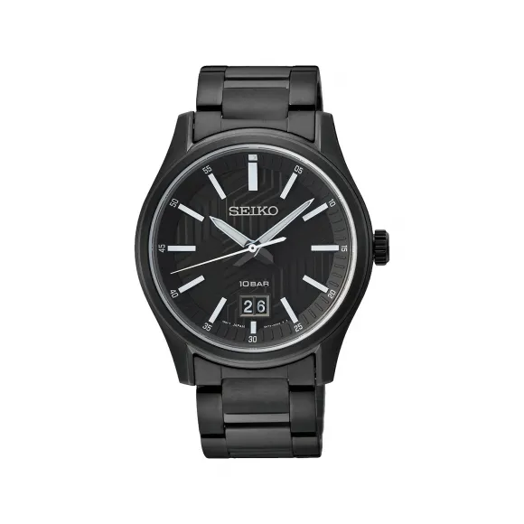 精工/Seiko discovermore系列 39.5MM 不锈钢（硬涂层） 石英机芯 男表 SUR515