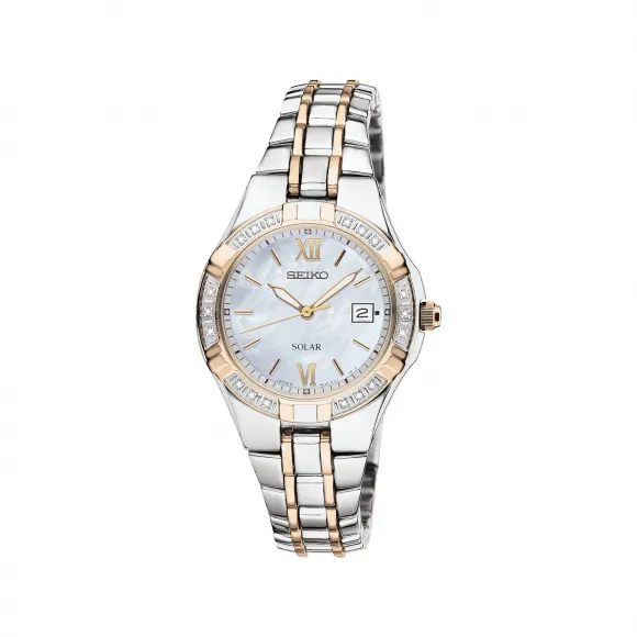 精工/Seiko diamondcollection系列 27.0MM 不锈钢 太阳能 女表 SUT068