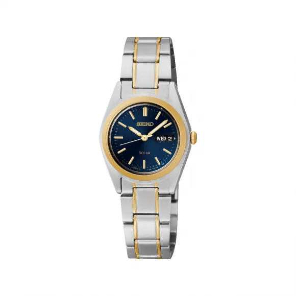精工/Seiko discovermore系列 24.9MM 不锈钢 太阳能 女表 SUT110